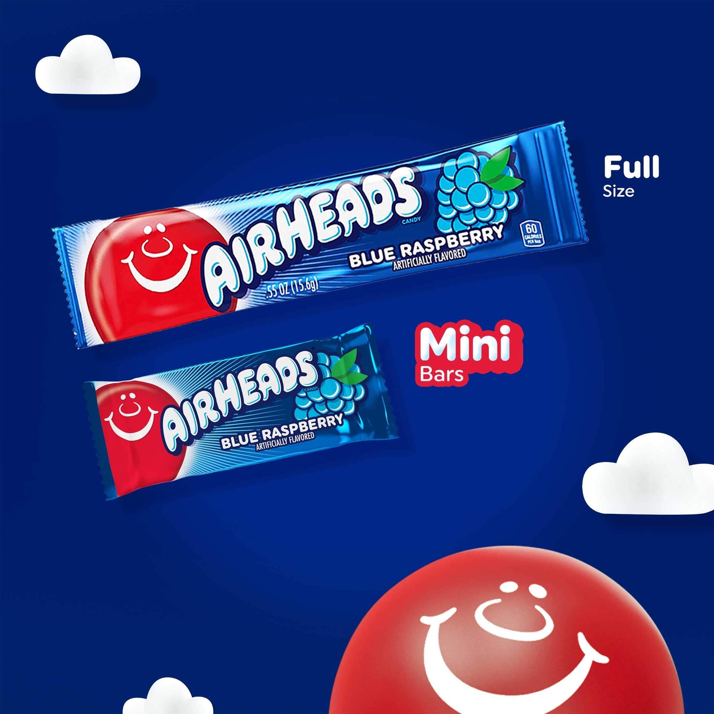 Airheads Mini Bars, Halloween Trick Or Treat Candy, Assorted Flavors Variety Pack, Individually Wrapped Bulk Candy For Adults &