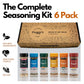 My Secrets Peggys Food Spice It Up Pack Seasoning Jars Set Of 6 - Ultimate Kitchen Seasoning Set For Grilling Roasting Or Baking