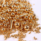Gold Pearl Sprinkles For Cake Decorating, Gold Pearl Metallic Rod Mix, 4.23 Oz Gold Sprinkles For Cupcakes, Ice Cream, Cookies,