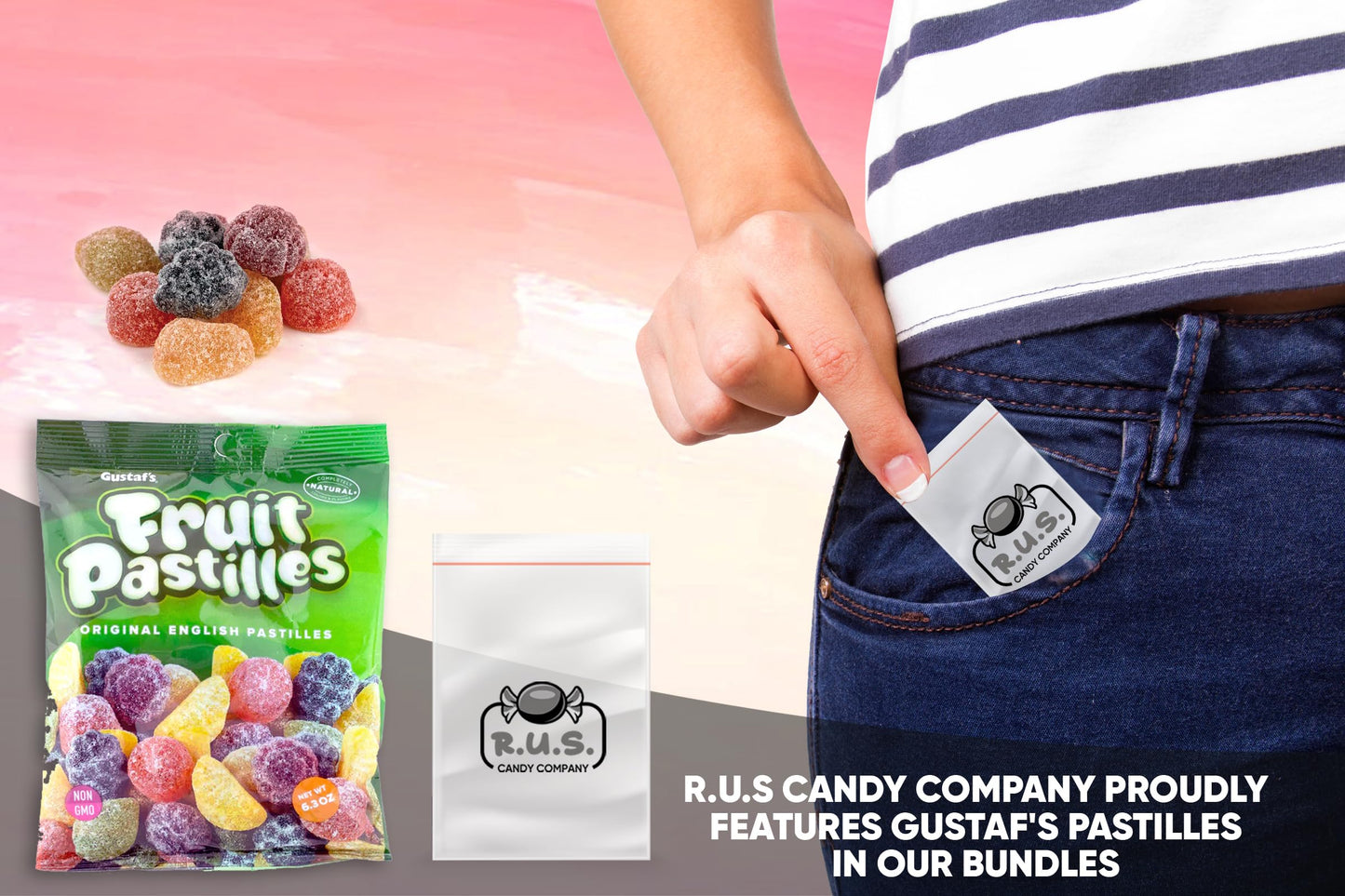 Gustaf'S Fruit Pastilles, Original Flavor, 2 Pack - 5.29 Oz Each | Classic Fruit Flavored Candies | Imported Chewy Treats Comes