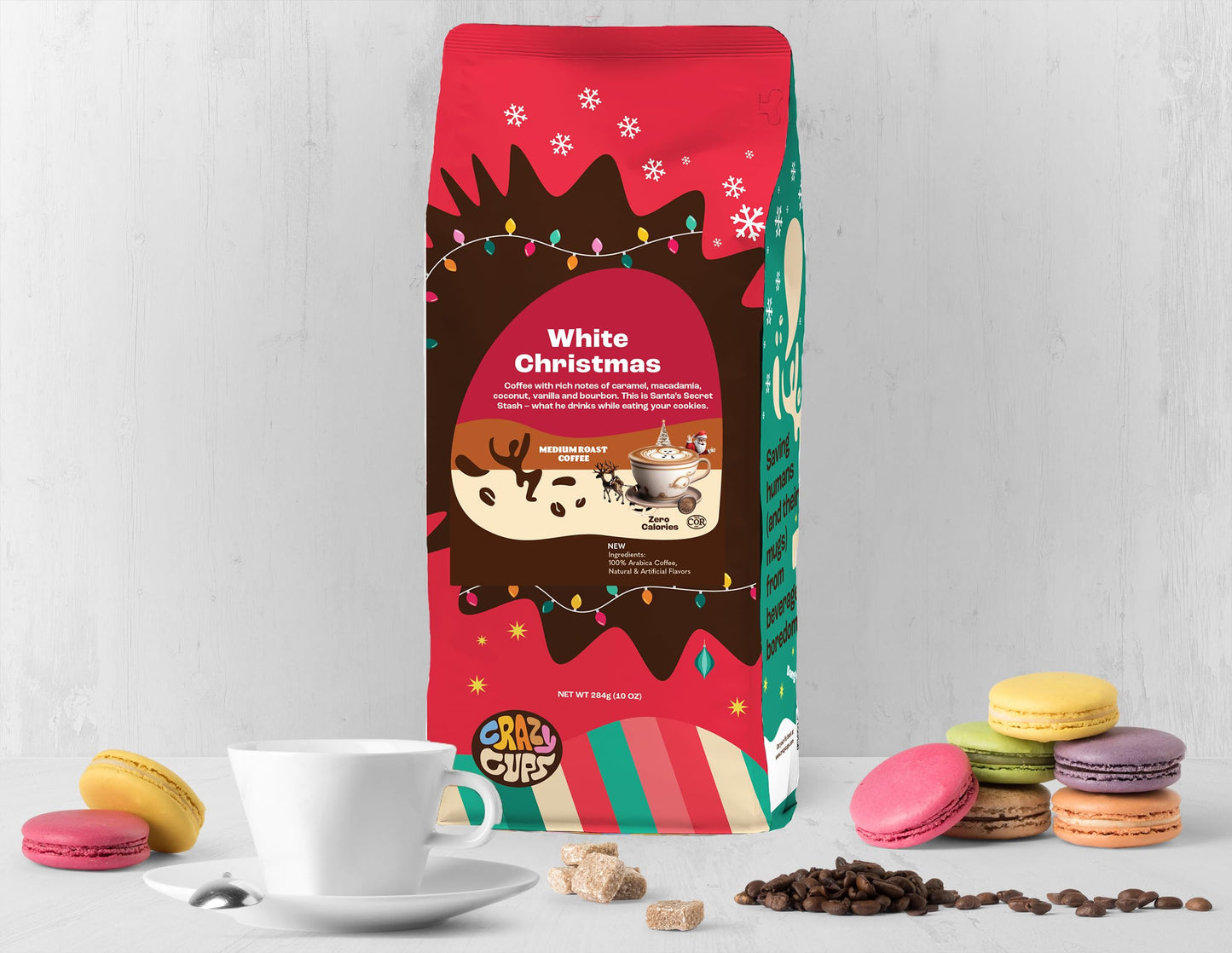 Crazy Cups White Christmas 3 X 10 Oz