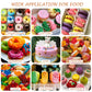 Food Coloring - Wayin 8 Colors Cake Food Coloring Liquid Vibrant Colors Edible Food Dye for Kids, Vegan Free Food Colors for Cak