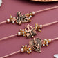 Rakhi Gift Hamper Rakhi For Brother Rakhi For Brother Combo Rakhi Set Of 3 Rakhi Hamper Rakhi For Borther With Dry Fruits Blue L