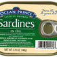 Ocean Prince Sardines in Oil, 3.75 Ounce Cans (Pack of 12)