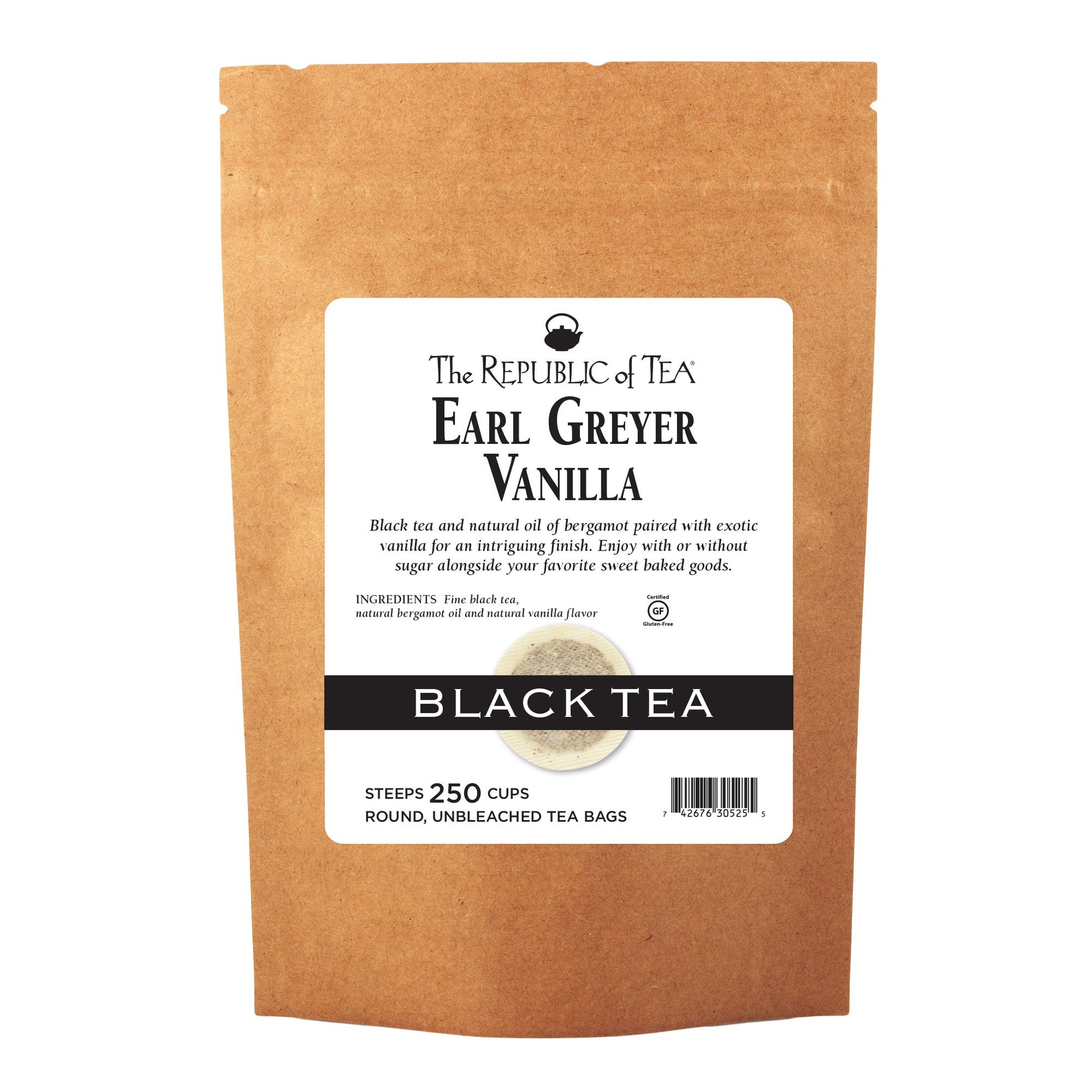 The Republic of Tea Earl Greyer Vanilla Black Tea - 250 Count Refill Pack