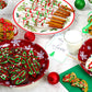 Christmas Sprinkles Bulk - 2.2 LB - Xmas Tree Jimmies - Red, Green & White Confetti for Dessert Decorating - Holiday Baking Topp