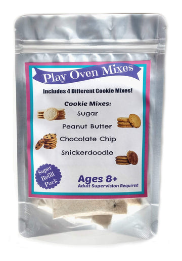 Play Oven Mixes Childrens Baking Kit - 4 Cookie Super Pack Refill - 4.8 oz - Assorted Colors