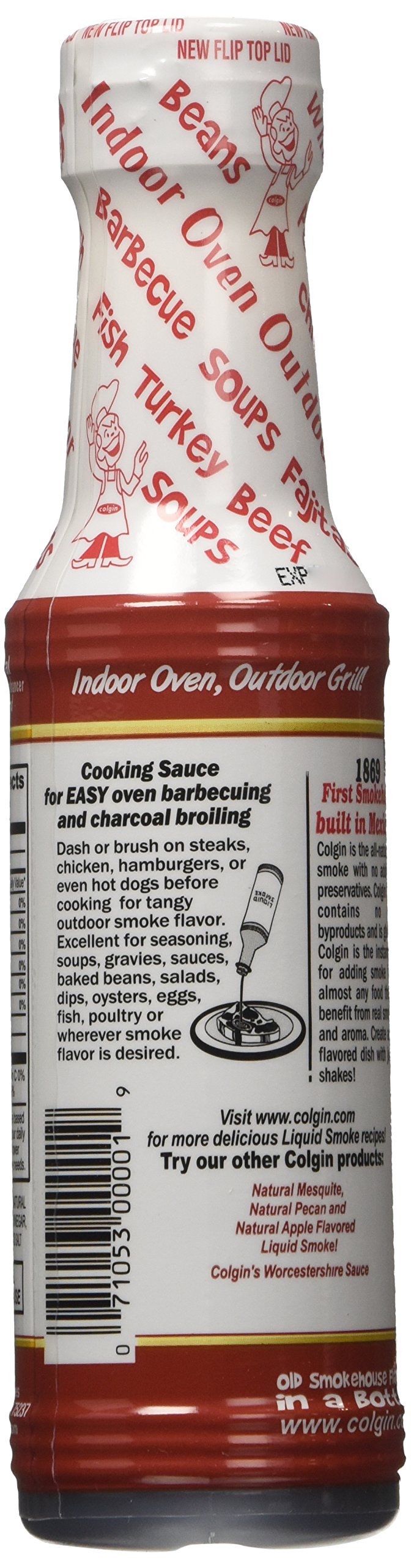 Colgin Authentic Hickory Liquid Smoke 4 oz for Home Cooks & BBQ Enthusiasts - Liquid Smoke for Cooking - Rich, Sweet Smoky Flavo