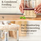 Superbaking Sourdough Starter Jar, Beginner Friendly Sourdough Starter Kit with 34oz Wide Mouth Glass Jar, Sour Dough Container
