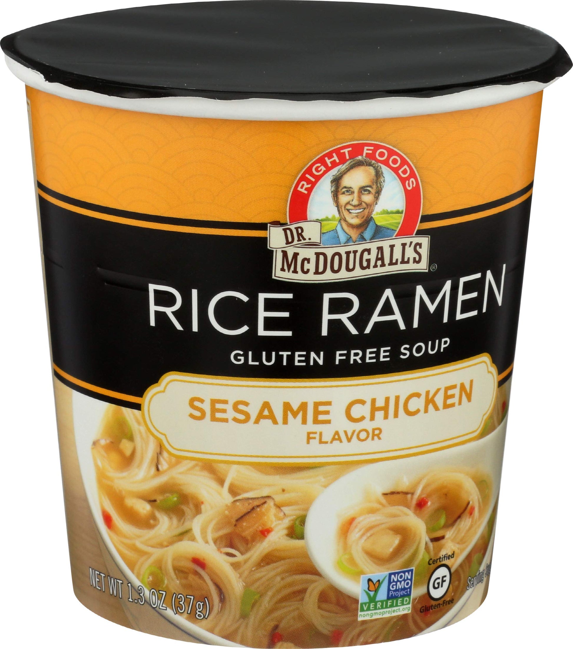Dr. Mcdougall'S Asian Soup Rice Noodle Sesame Chicken, Gluten Free, 1.3 Oz