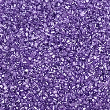 Fancy Sprinkles Amethyst Purple Fancy Sugar Pearlescent, Sparkly Sugar Crystals (8 Oz)