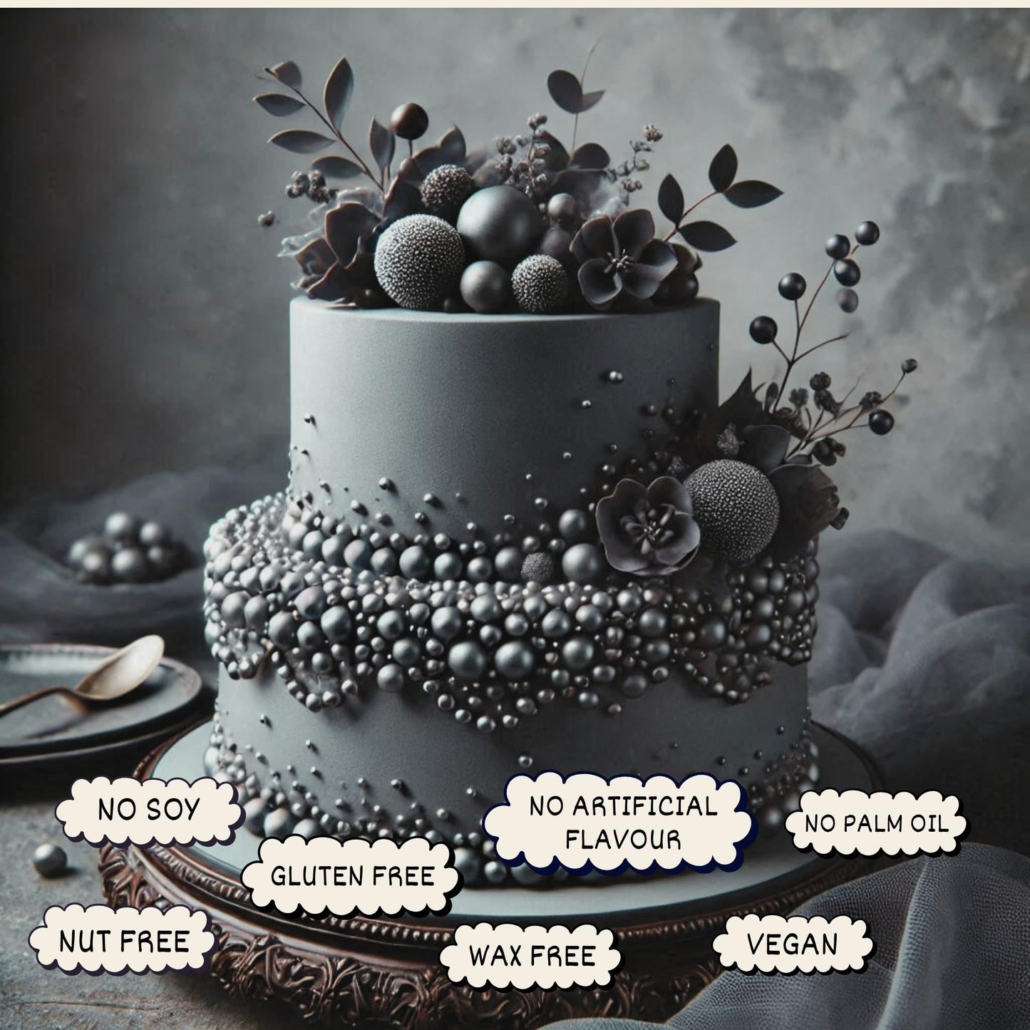 Confect Silver Metallic Disco Ball Sprinkles - Edible Cake Decorating Sugar Pearls, Vegan, Gluten-Free, 4.2 Oz, Color DM21