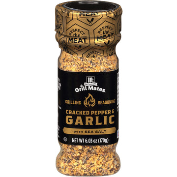 McCormick Grill Mates Cracked Pepper & Garlic Seasoning, 6.03 oz, Pack of 1