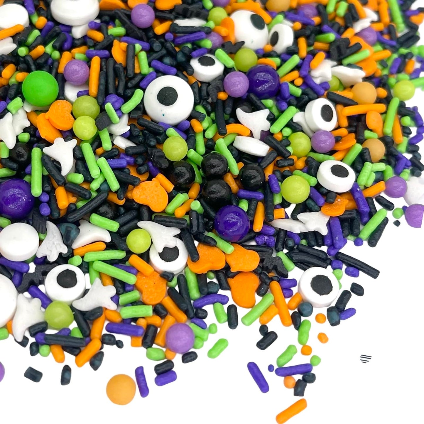 Manvscakes Halloween Sprinkles - Edible Themed Sprinkles for Cake and Cookie Decorating - 8oz - Yellow, Orange, Purple