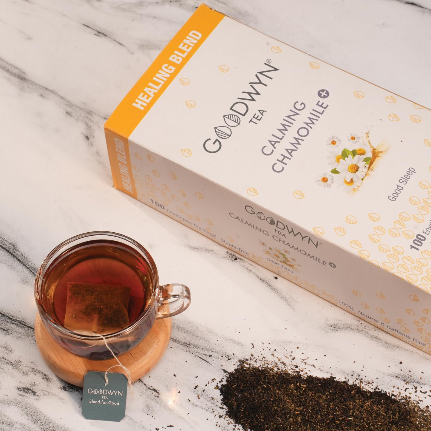 Goodwyn Chamomile Herbal Stress Relief Tea, 100 Tea Bags