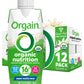 Orgain Organic Nutritional Protein Shake - 16g Grass Fed Whey Protein, 20 Vitamins & Minerals, 11 Fl Oz, Vanilla Bean, Pack of 12
