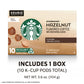 Starbucks K-Cup Coffee Pods - Hazelnut - 10 Count (Pack of 1) - Compatible with Keurig malt-inspired