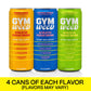GYM   Athletic Focus Drink Variety Pack, 12 Pack with KSM-66 Ashwagandha, Lions Mane, L-Theanine, Green Tea Caffeine