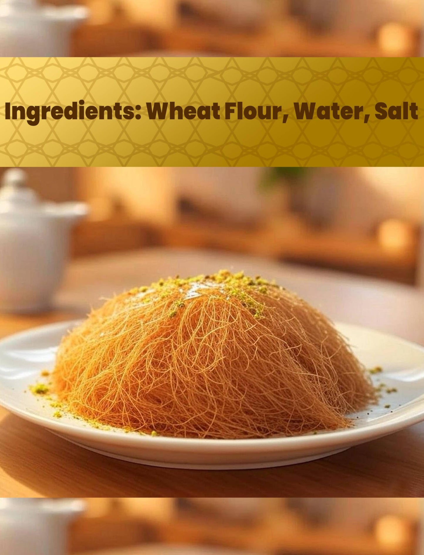 Sarah'S Candy Factory Premium 500Gr Dried & Shredded Kadayif (Kataifi) Fillo Dough, Kurutulmus Kadayif Pastry Dough, Phyllo Doug