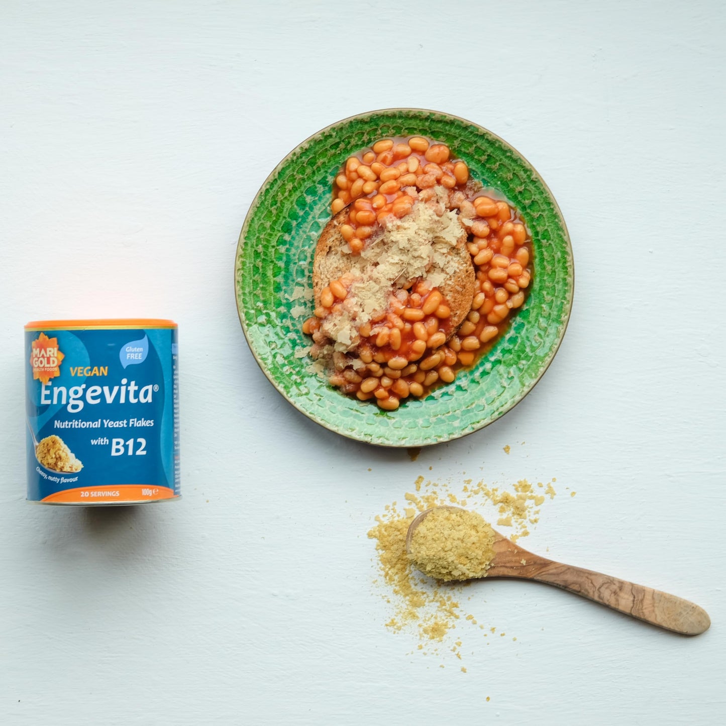 Engevita Savoury Yeast Condiment With B12 125 g (Pack of 3)