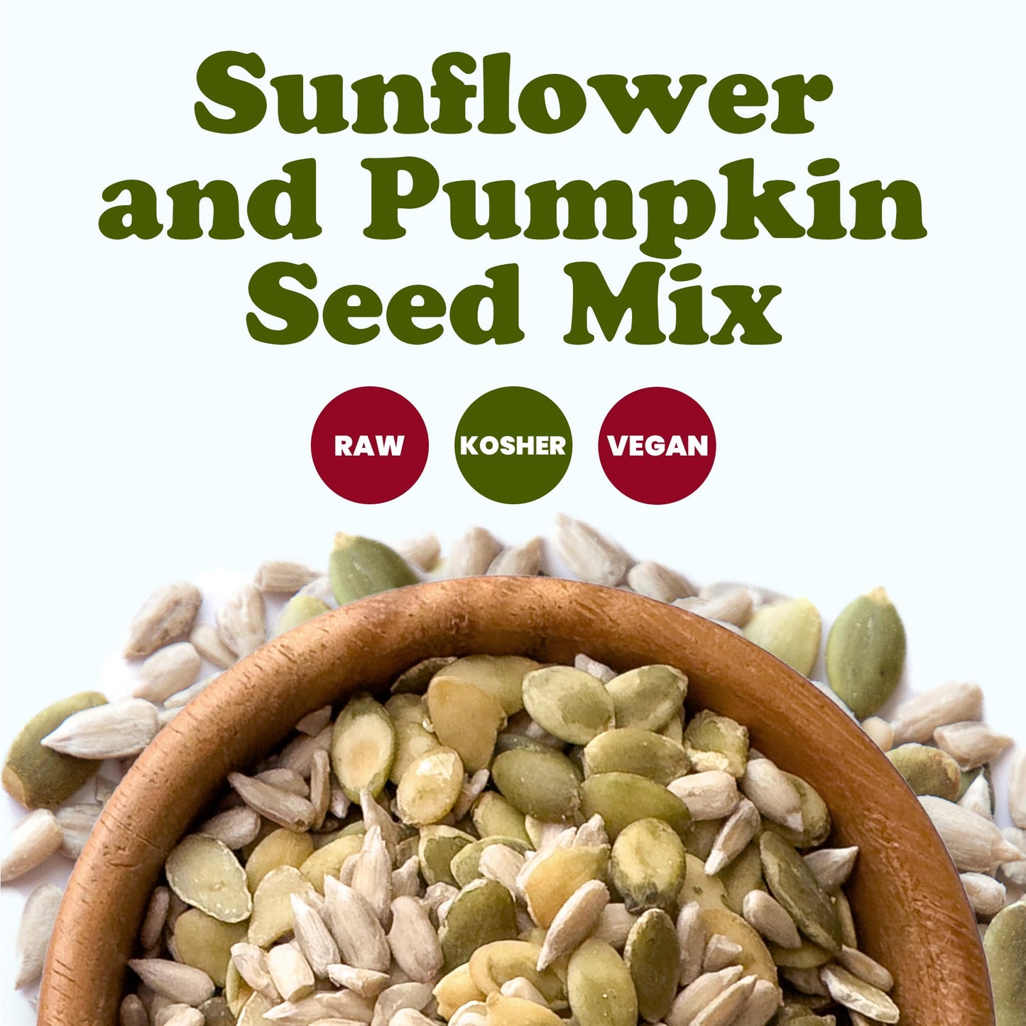 Food to Live Sunflower and Pumpkin Seed Mix, 4 Pounds - Natural Snack, Rich in Protein, Perfect for Snacking, Baking and Salads,