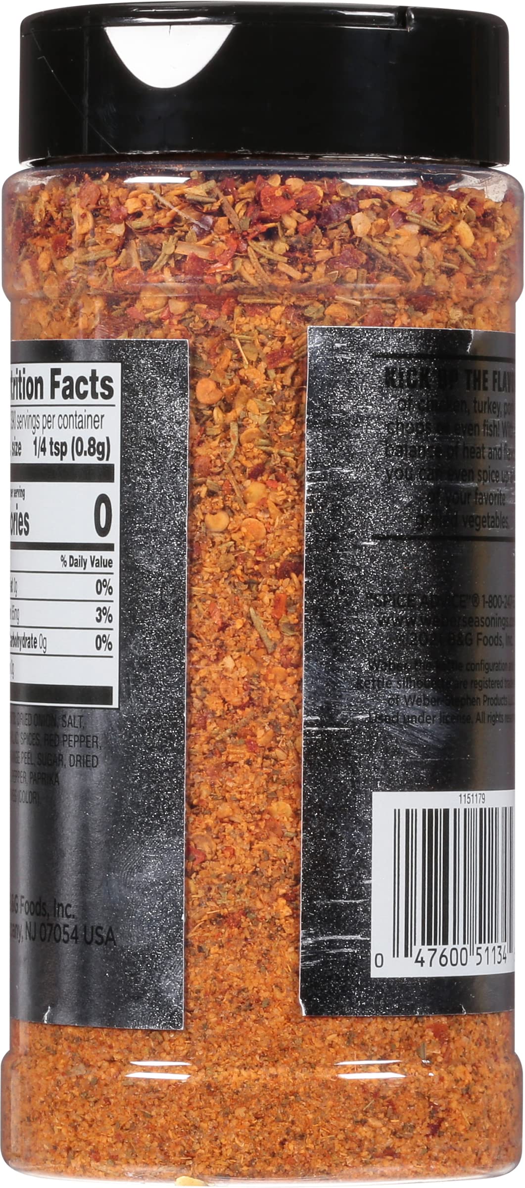Weber Kick'N Chicken Seasoning, 11 Ounce Shaker (Pack Of 2)