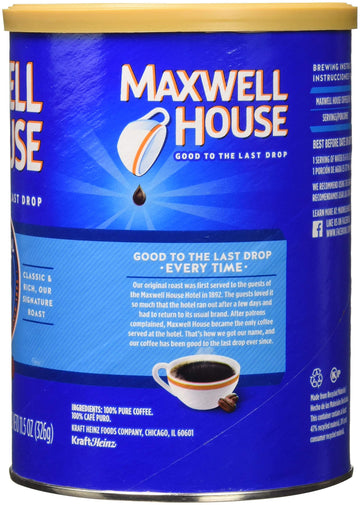 Maxwell House Original Roast Ground Coffee, 11.5 Ounce - 6 Per Case.
