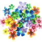 Set Of 30 Edible Cupcake Toppers Christmas Cake Topper Wedding Cake Birthday Party Food Decoration Mixed Size & Colour (Flower)