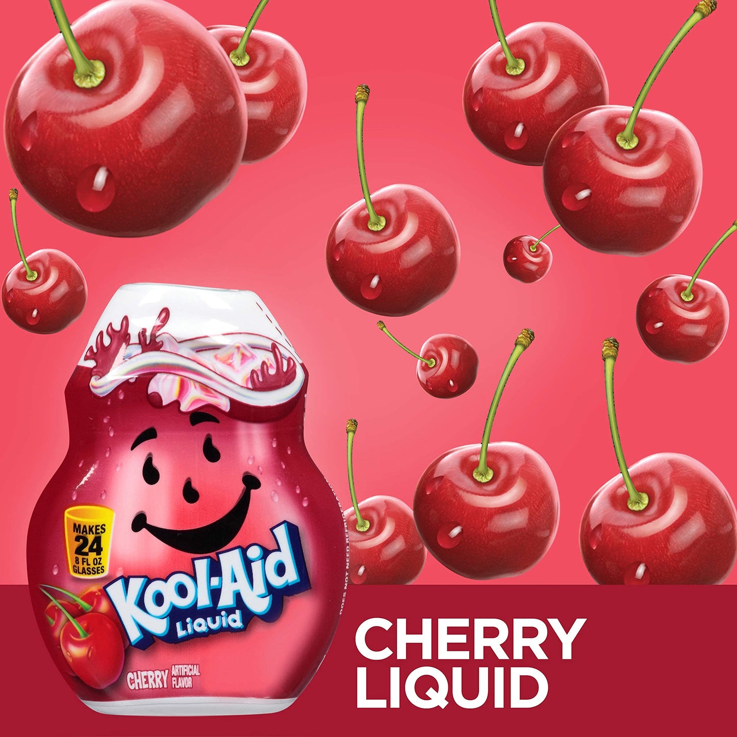 Kool-Aid Liquid Drink Mix - Cherry, 1.62 Fl Oz (Pack of 6), Model S-PL-8693