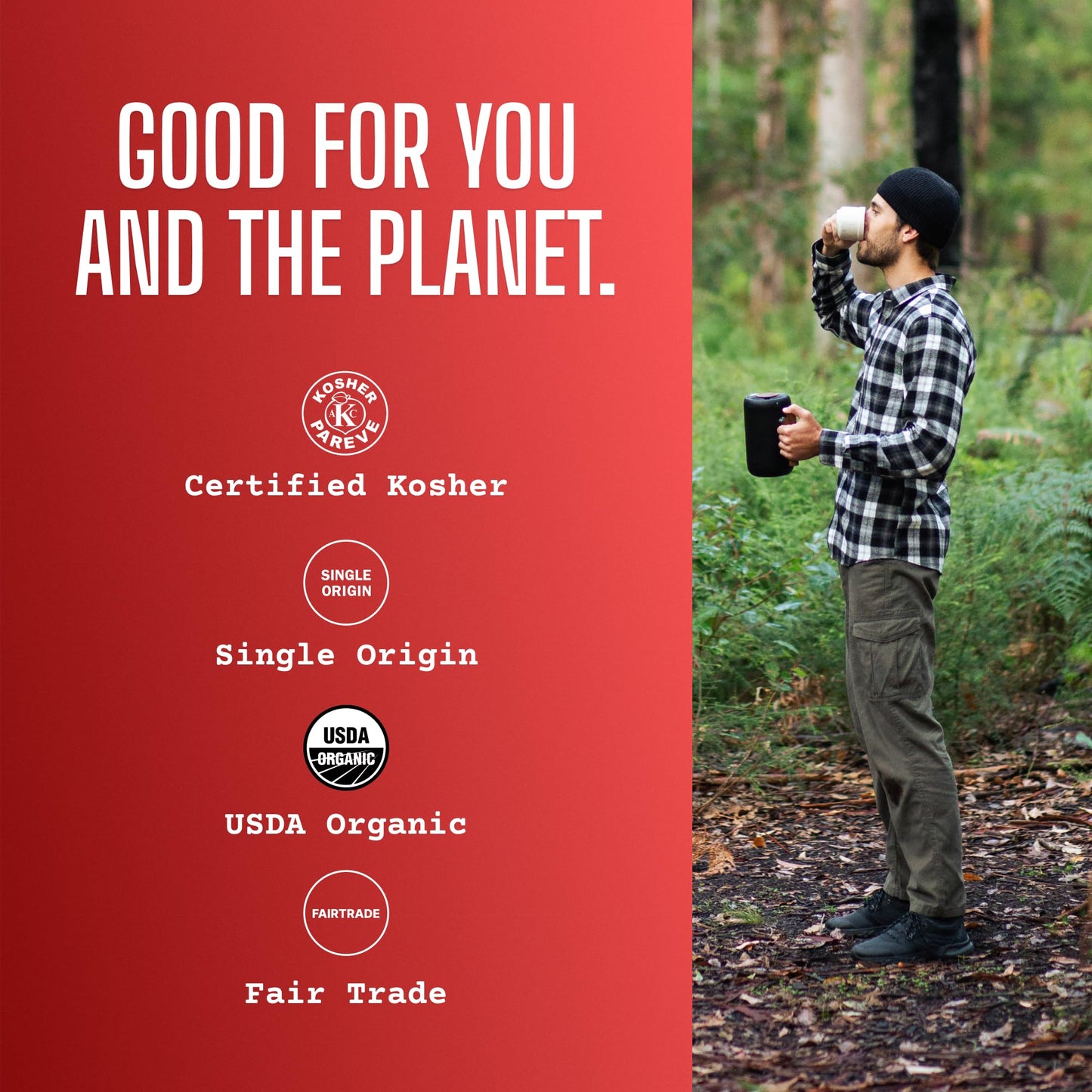 Ethiopian Coffee, Yirgacheffe Region, Whole Bean, USDA Organic, Fresh Roasted, Kosher, 5 lbs