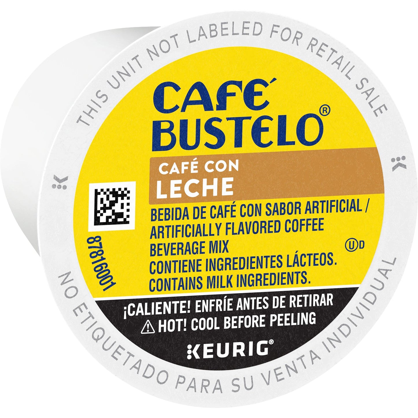 Caf   Bustelo Caf   con Leche Flavored Espresso Style Coffee, 60 Keurig K-Cup Pods