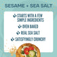 Wasa Sesame and Sea Salt  ers, 8.3 oz (Pack of 8), Large Round Toppable, Oven Baked, Hearty Crunch