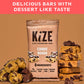 KiZE Energy Bars - Cookie Dough - Gluten Free, Dairy Free, Non-GMO, and High Protein Meal Replacement Energy Bars, Clean and Sim