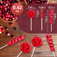 ZOFIA SWEET Suckers Lollipop, 32 Count, Red and White Twist and Swirl, Allergy Friendly, Natural Dyes and Flavors, Model HLWQYT-N-RW
