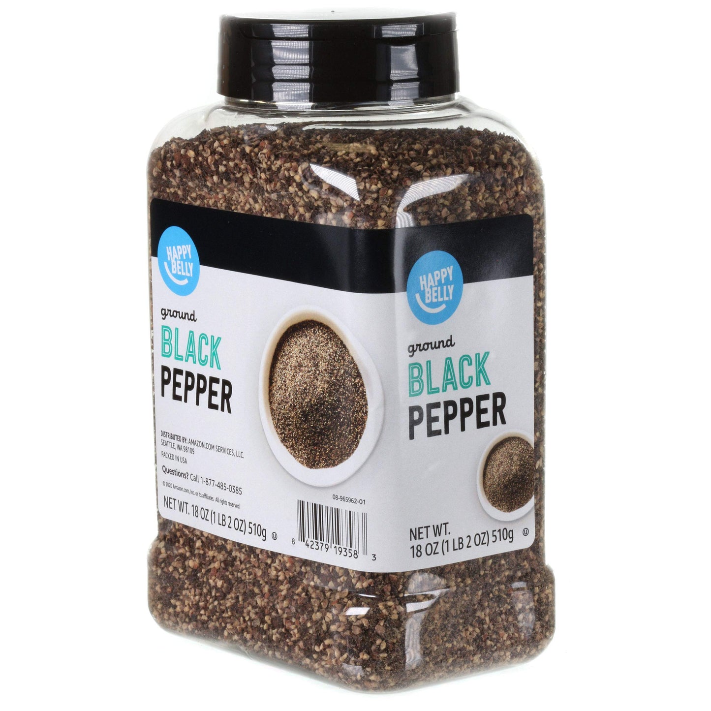 Happy Belly Ground Black Pepper, 18 Oz, Pack of 1, Previously large online retailer Fresh