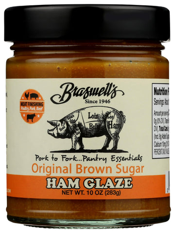 Braswells Original Brown Sugar Ham Glaze, 10 Oz