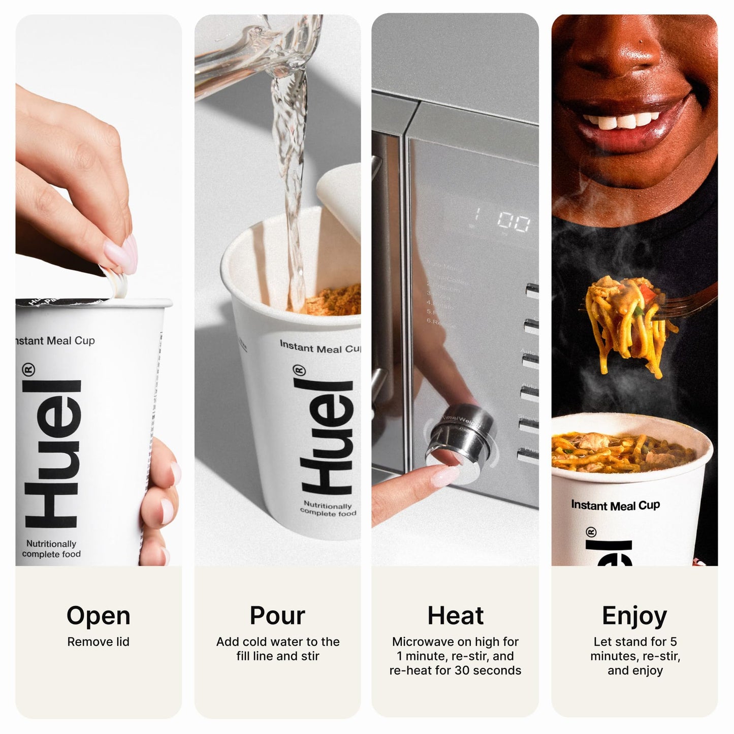 Huel Hot and Savory Cups | Chickn & Mushroom Pasta | 25g Protein Plant Based Instant Meal | 27 Vitamins and Minerals | 100% Nut