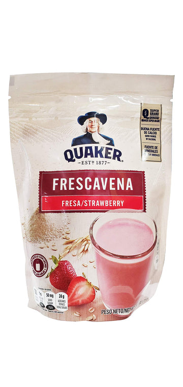 Quaker Frescavena Fresa (Strawberry) Oat Beverage Mix (3 Pack, Total of 33.3oz)