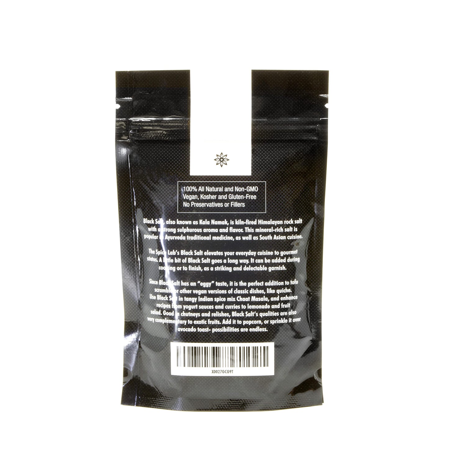 The Spice Lab Kala Namak Black Salt - Indian Himalayan Black Salt - 8 Ounce - Vegan Kala Namak Salt Pure and Natural Indian Blac