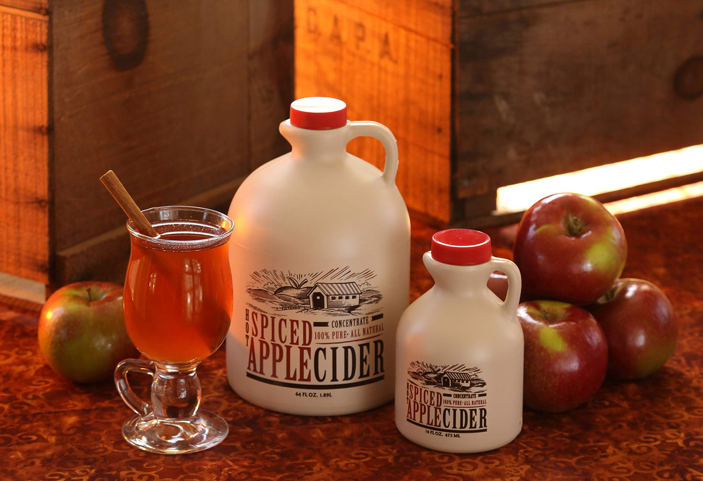 Mountain Cider Company Apple Cider Concentrate | Spiced Hot Drink | 64 fl. oz (64 servings)