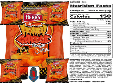 Herrs Potato Chips & Cheese Curls -,1Oz (Curated By Rj Snacks Value Pack) (Honey Cheese Curls)