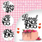 Rssta i Cake Topper Glitter 60th Birthday Decorations, Black, Model XM310-black 1963, for Men and Women Celebration