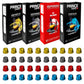 Prince Caffe Espresso Pods Variety Pack Compatible with Nespresso Original Line Machines - Espresso  Ristretto  Millennium & enhanced - Intensity 7 8 9 10  40 Count (4 x 10 Capsules)