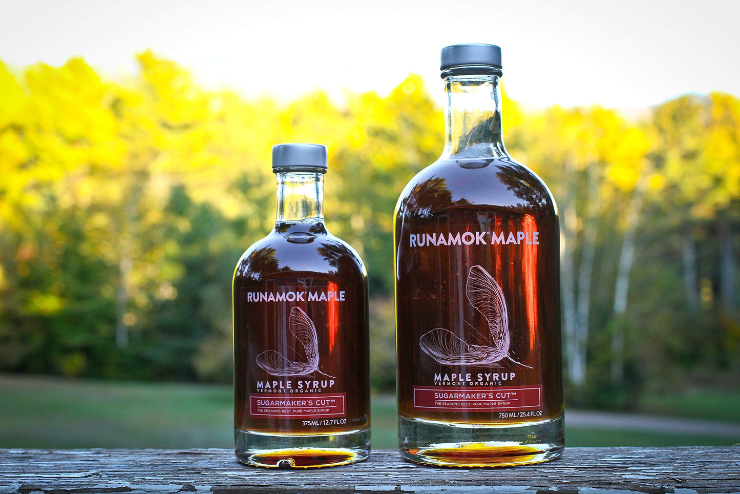 Runamok Organic Maple Syrup - Sugarmakers Cut, Grade A, Amber Color, 12.7 Fl Oz, Pure & Natural Pancake Syrup