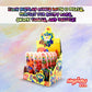 Happiness Usa 12 Pieces Mr. Squeezy Pop Squeeze N Lick Sour Candy & Lollipop - Strawberry, Apple, And Blue Raspberry Flavors - K