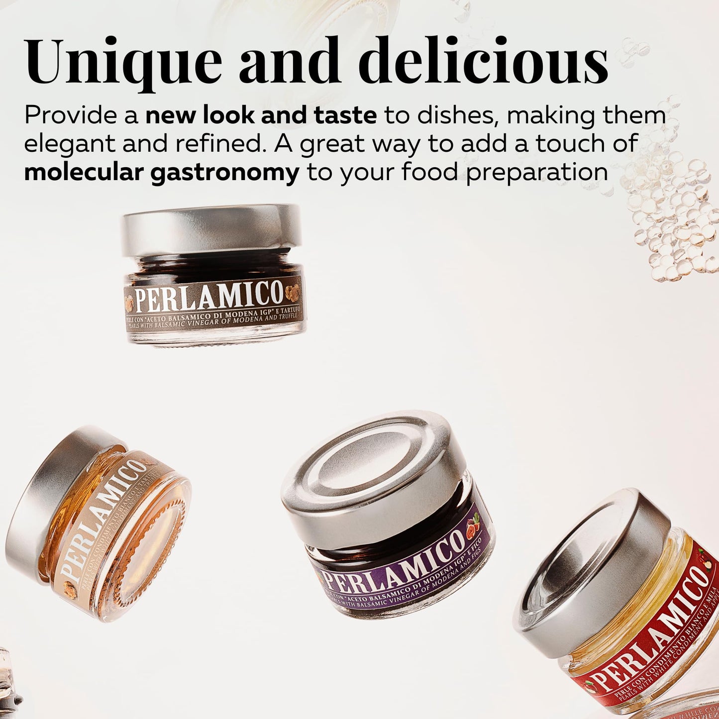 Balsamic Pearls With Balsamic Vinegar Of Modena Igp And Truffle - Fondo Montebello, 1.76Oz (50Gr), Delicious Flavor Pearls, Impo