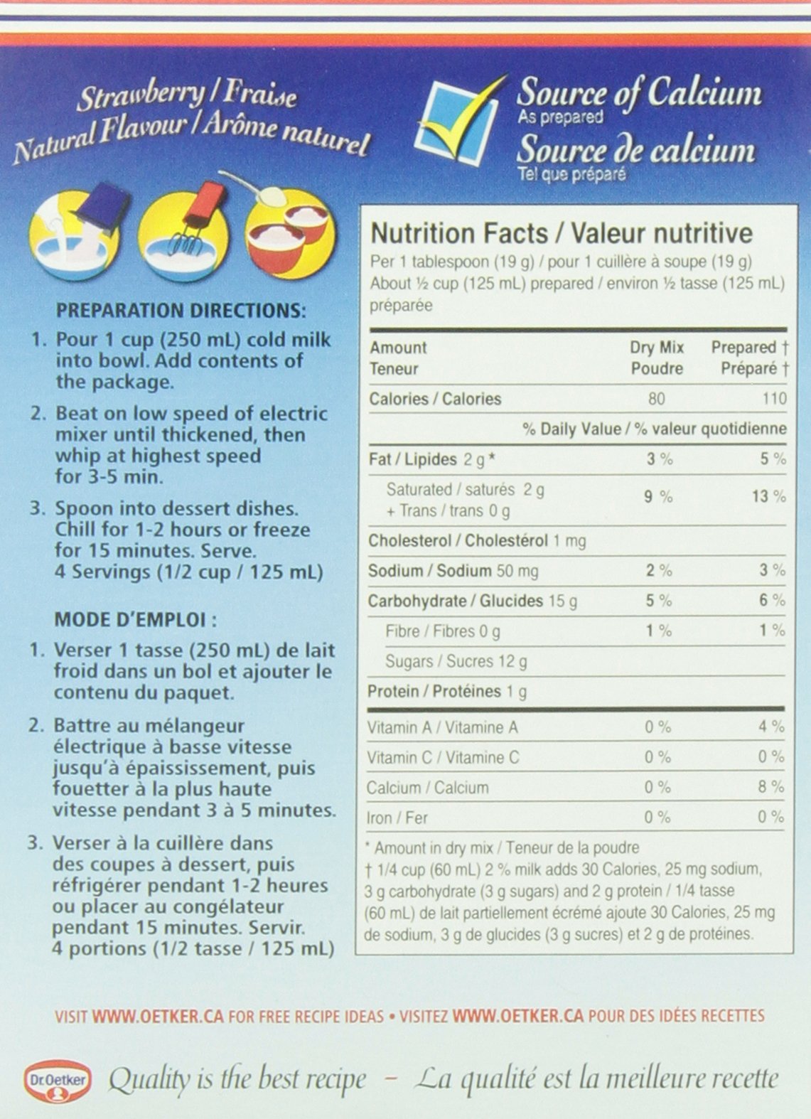 Dr. Oetker Strawberry Mousse, 2.4-Ounce (Pack of 6)