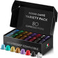 ROSSO CAFFÈ Espresso Coffee Pods - Variety Pack of 80 Capsules, 8 Flavors, Medium to Dark Roast, Compatible with Nespresso Original Machines