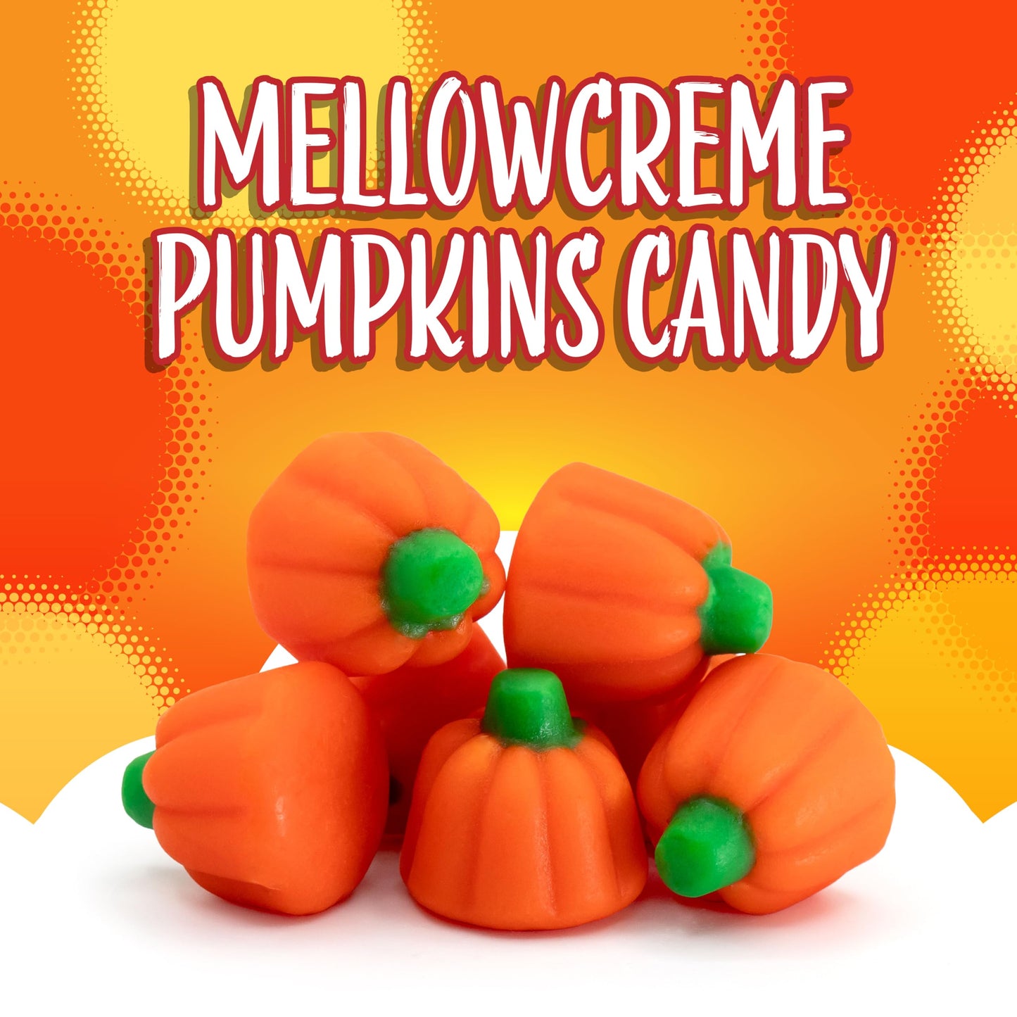 Mellowcreme Pumpkins | Bulk 3-Pound Bag | Classic Halloween Candy | Old Fashioned Fall Candy for Parties, Holiday Baking, Autumn