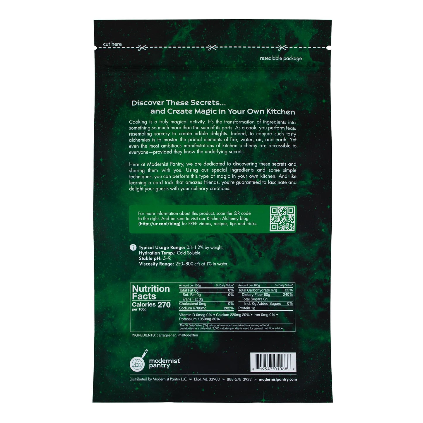Refined Lambda Carrageenan ⊘ Non-Gmo ☮ Vegan ✡ Ou Kosher Certified - 400G/14Oz